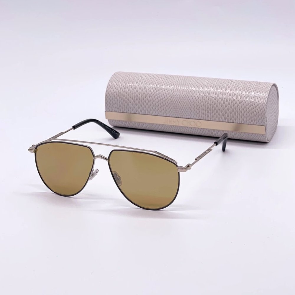 🔥NEW JIMMY CHOO GOLD AVIATORS WOMEN'S